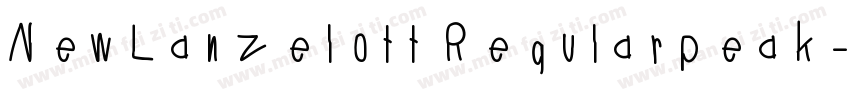NewLanzelott Regularpeak字体转换